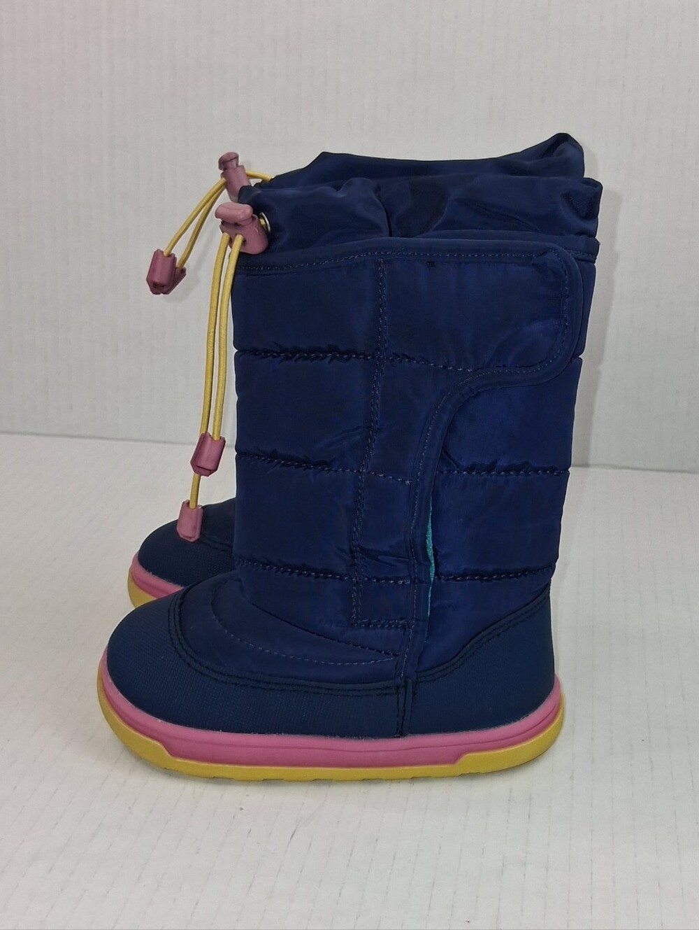 Ten Little Toddler Navy Blue Snow Boots 7C